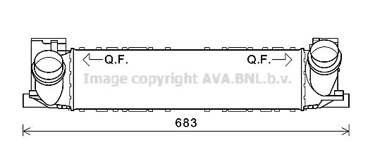 AVA QUALITY COOLING Интеркулер BWA4464